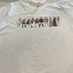 Taylor Swift Eras T- shirt. White XL New never worn. 100% Cotton